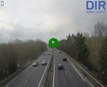 Webcam sur le périphérique de Caen (N814) à l'est de la ville, à Mondeville hauteur de la sortie 2, Presqu'île-Rives de l'Orne, au bout de l'autoroute A13