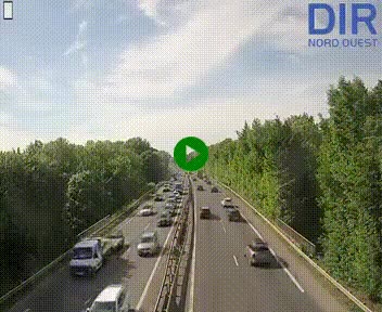Webcam sur le périphérique de Caen (N814) à l'est de la ville, à Mondeville hauteur de la sortie 2, Presqu'île-Rives de l'Orne, au bout de l'autoroute A13