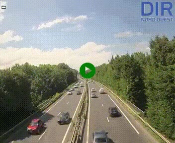 Webcam sur le périphérique de Caen (N814) à l'est de la ville, à Mondeville hauteur de la sortie 2, Presqu'île-Rives de l'Orne, au bout de l'autoroute A13