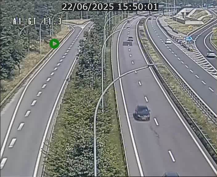 Traffic live webcam Luxembourg Senningerberg - A1 direction Allemagne - BK 11.3