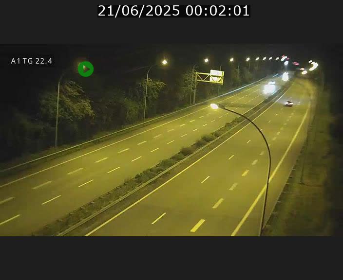 Traffic live webcam Luxembourg Flaxweiler - A1 direction Luxembourg - BK 22.4