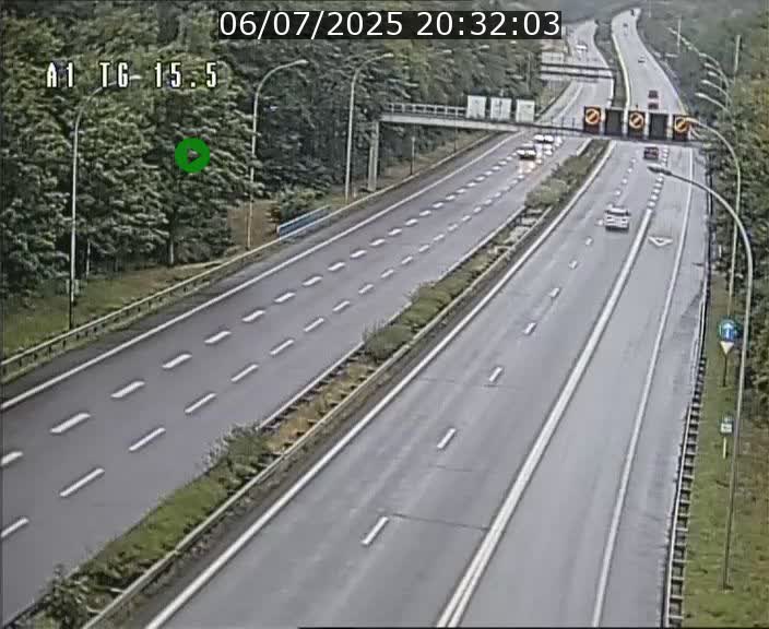 Traffic live webcam Luxembourg Munsbach - A1 direction Luxembourg - BK 15.5