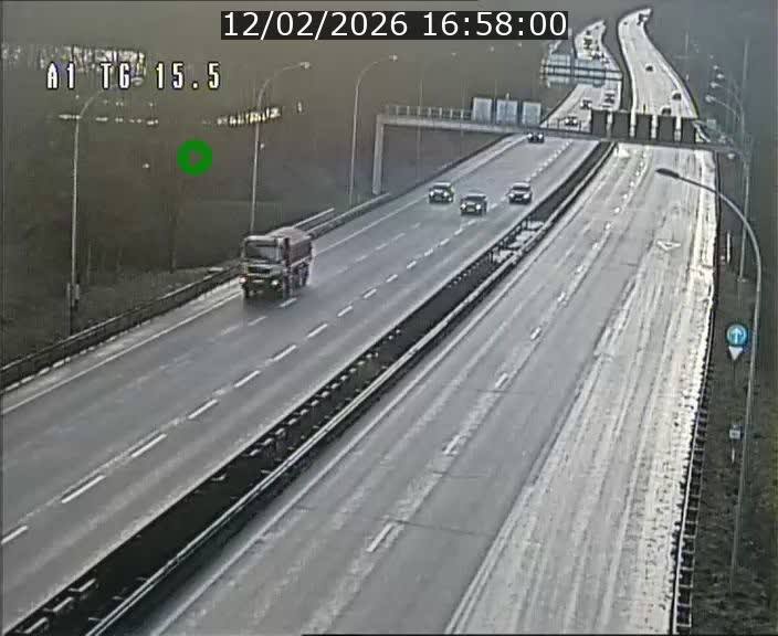 Traffic live webcam Luxembourg Munsbach - A1 direction Luxembourg - BK 15.5