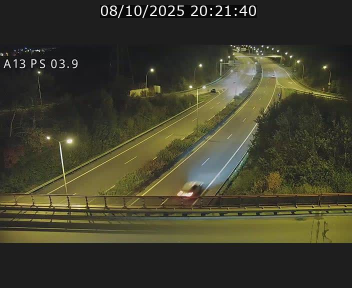 Traffic live webcam Luxembourg Differdange - A13 direction Esch-sur-Alzette - BK 3.9