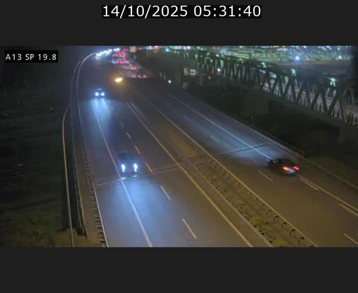 Traffic live webcam Luxembourg Croix de Bettembourg - A13 direction Esch-sur-Alzette - BK 19.8