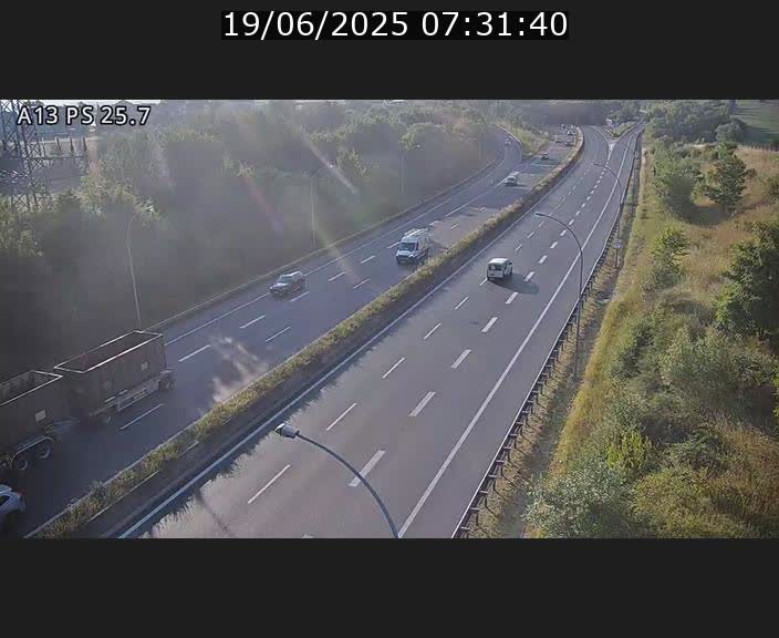 Traffic live webcam Luxembourg Frisange - A13 direction Allemagne - BK 26