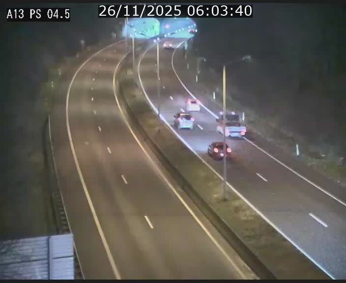 Traffic live webcam Luxembourg Differdange - A13 direction Esch-sur-Alzette - BK 4.5