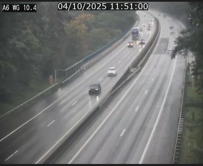 Traffic live webcam Luxembourg Mamer - A6 - BK 10.4 - direction Luxembourg/France/Allemagne