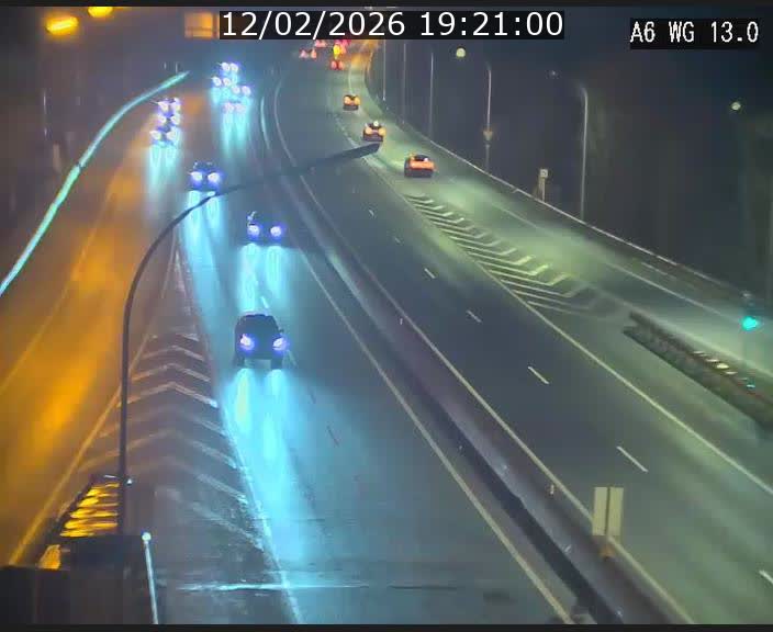 Traffic live webcam Luxembourg Mamer - A6 - BK 13 - direction Luxembourg/France/Allemagne