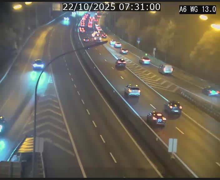 Traffic live webcam Luxembourg Mamer - A6 - BK 13 - direction Luxembourg/France/Allemagne
