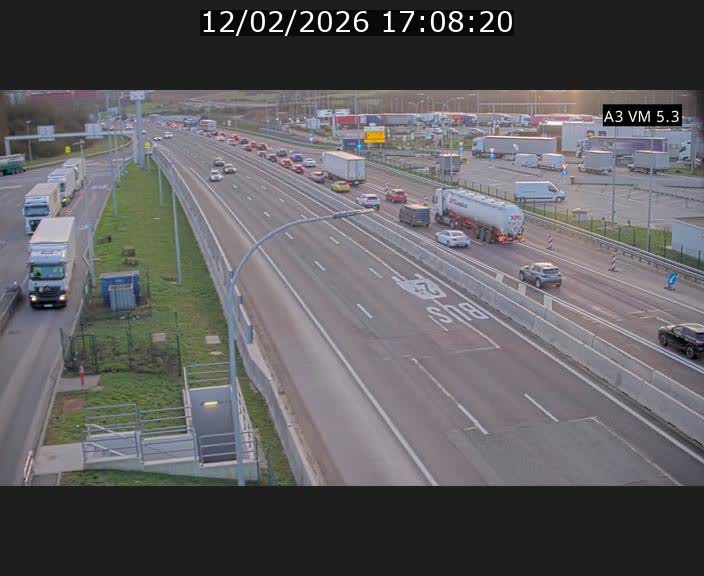 Traffic live webcam Luxembourg Aire de Berchem - A3 - BK 5 - direction France