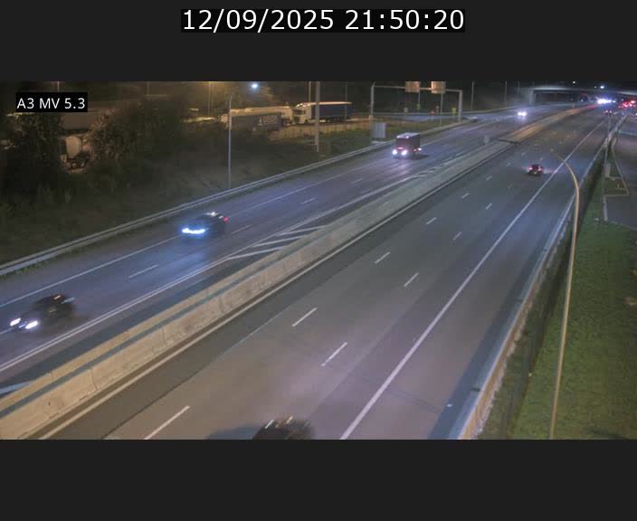Webcam à l'Aire de Berchem au Luxembourg sur l'A3. Vue orientée vers la France