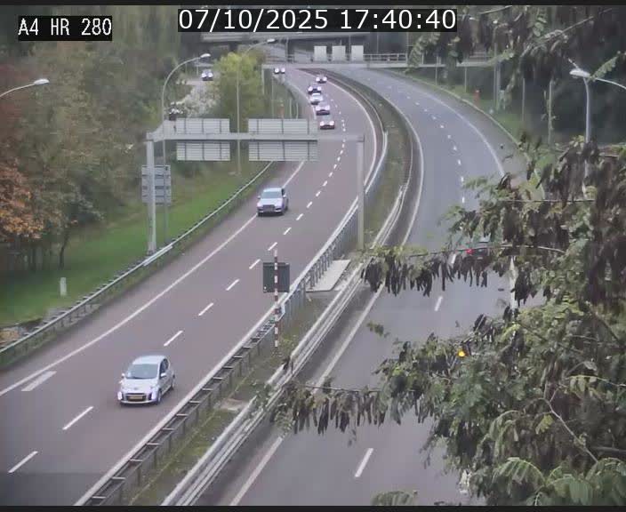 Webcam traffic A4 Luxembourg - BK 0.2 - P+R Bouillon (direction Luxembourg)