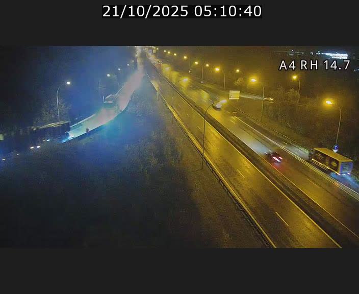Traffic live webcam Luxembourg Jonction Lankelz - A4 - BK 14.7 - direction Luxembourg