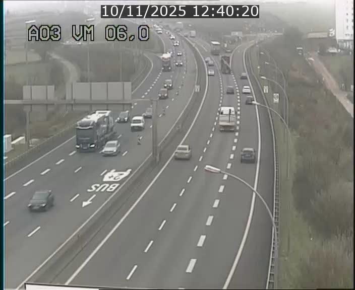 Traffic live webcam Luxembourg Aire de Berchem - A3 - BK 6 - direction France