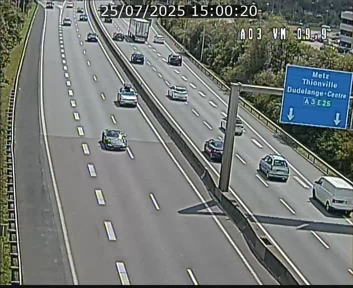 Webcam Autoroute à la Croix de Bettembourg - A3 - BK 9.9 - direction France