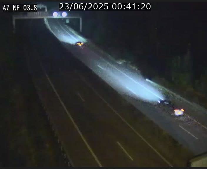 Webcam autoroute A7 au Luxembourg à la sortie du Tunnel Stafelter vers le Nord