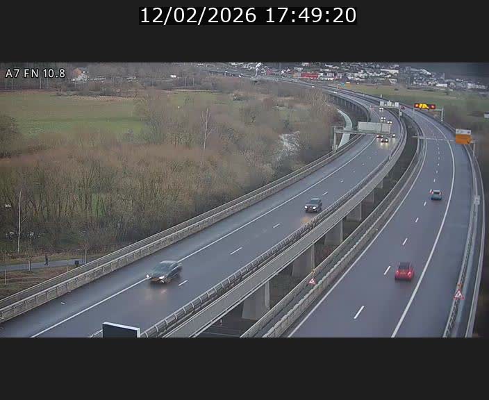 Caméra trafic Luxembourg - A7, Tunnel Gousselerbierg, sortie sud, direction rond-point Lorentzweiler (BK 10.8)