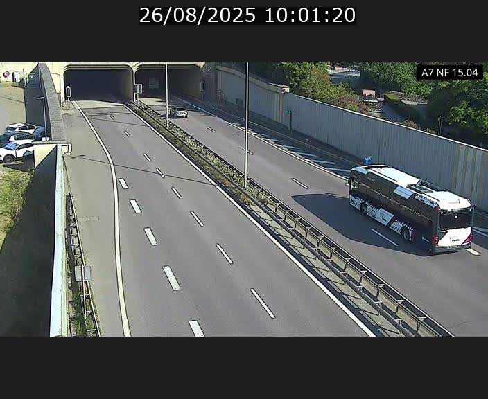 Caméra trafic Luxembourg - A7, Tunnel Mersch, entrée sud, direction Ettelbruck