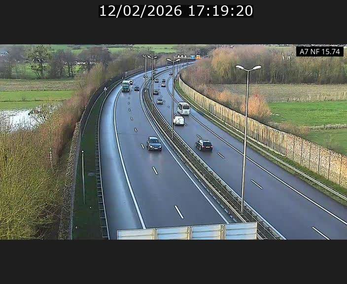 Caméra trafic Luxembourg - A7, Tunnel Mersch, entrée nord, direction Lorentzweiler