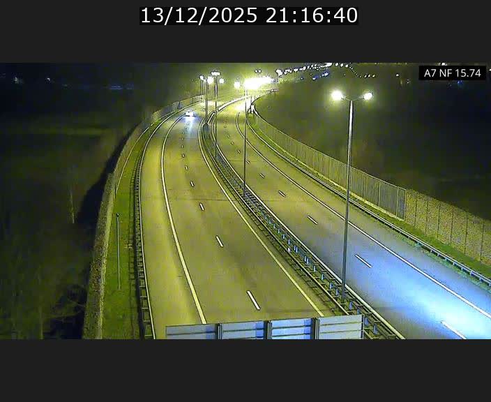 Caméra trafic Luxembourg - A7, Tunnel Mersch, entrée nord, direction Lorentzweiler
