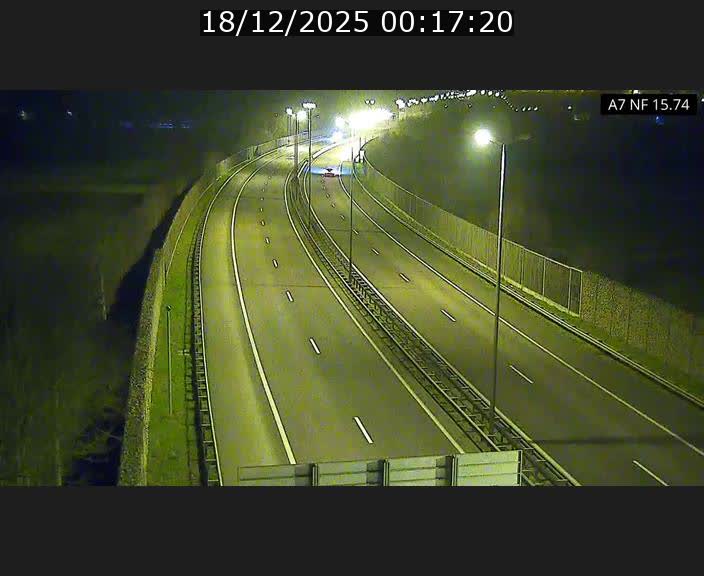 Caméra trafic Luxembourg - A7, Tunnel Mersch, entrée nord, direction Lorentzweiler