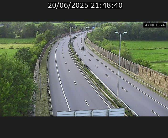 Caméra trafic Luxembourg - A7, Tunnel Mersch, entrée nord, direction Lorentzweiler