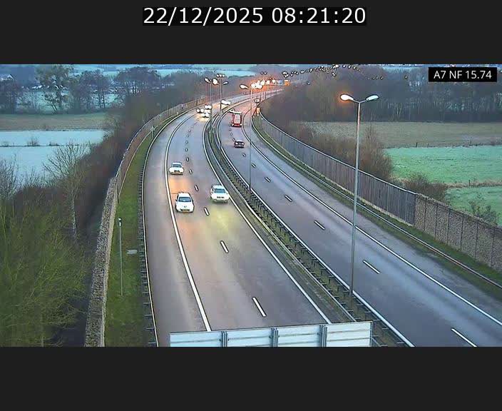 Caméra trafic Luxembourg - A7, Tunnel Mersch, entrée nord, direction Lorentzweiler