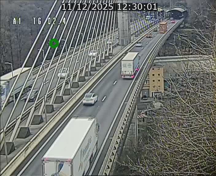 Traffic live webcam Luxembourg Sandweiler - A1 direction Luxembourg-ville - BK 2.4