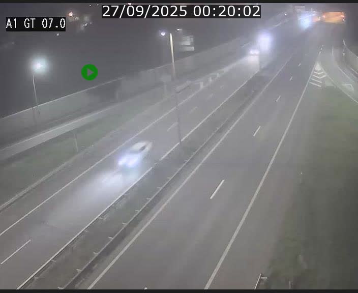Traffic live webcam Luxembourg Cents - A1 direction Kirchberg - BK 7