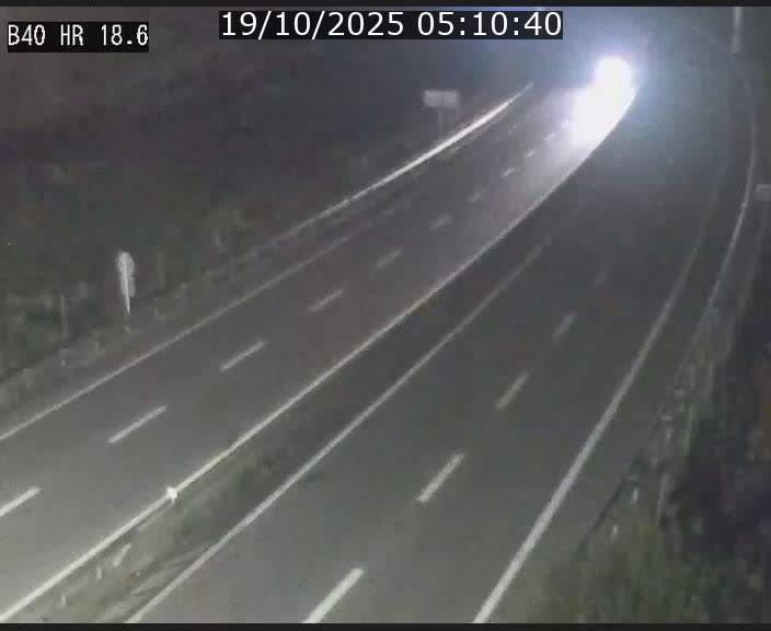 Webcam sur la route de liaison entre Micheville et Esch-Belval à la frontière entre le Luxembourg et la France. Vue orientée vers la Lorraine.