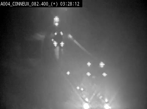 Webcam à hauteur de Conneux sur l'E411 en direction du sud de la Belgique