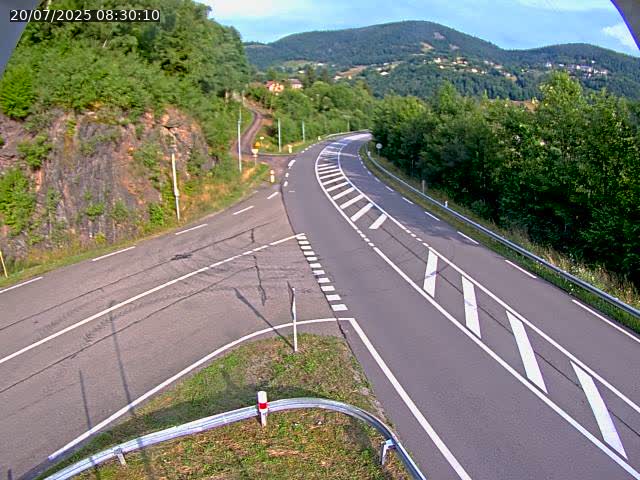 Caméra autoroute France - N66, col du Bussang direction Remiremont