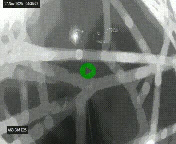 Webcam autoroute A63 en périphérie de Bordeaux au sud-est de la ville, en provenance du bassin d'Arcachon. Vue orientée vers Bordeaux