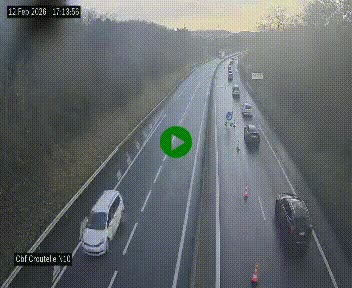 Webcam routière au début de la N10, au sud de Poitiers, proche de la jonction avec l'A10