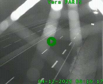 Caméra routière sur l'autoroute A20 à Saint-Hilaire-Bonneval, au sud de Limoges. Vue orientée vers Paris