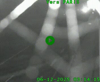 Caméra routière sur l'autoroute A20 à Saint-Hilaire-Bonneval, au sud de Limoges. Vue orientée vers Paris