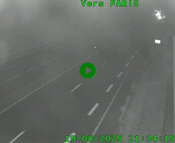 Caméra routière sur l'autoroute A20 à Saint-Hilaire-Bonneval, au sud de Limoges. Vue orientée vers Paris