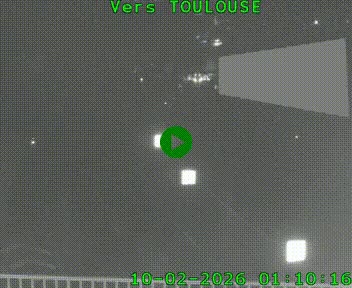 Caméra routière sur l'autoroute A20 à Noailles, en périphérie de Brive-la-Gaillarde. Vue orientée vers Toulouse