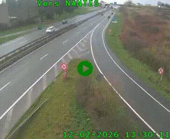 Webcam N147 au nord de Poitiers et à la jonction avec la A10