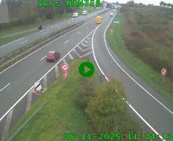 Webcam N147 au nord de Poitiers et à la jonction avec la A10