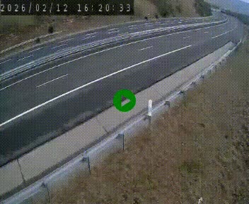 Caméra autoroute A75 à hauteur de la sortie 42 (Rodez, Laissac, Aire de l'Auvergne) située sur la commune d'Auberoques, près de Sévérac-le-Château
