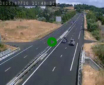 Caméra autoroutière France - A75, Coren, en direction de Montpellier