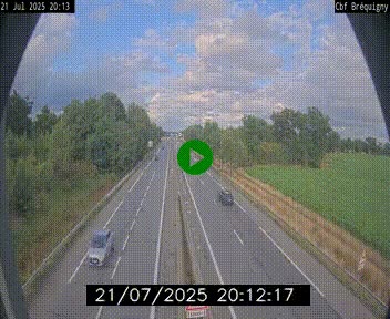 Webcam sur le périphérique de Rennes (N136) à hauteur du quartier Bréquigny, au sud de la ville