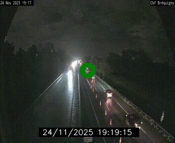 Webcam sur le périphérique de Rennes (N136) à hauteur du quartier Bréquigny, au sud de la ville