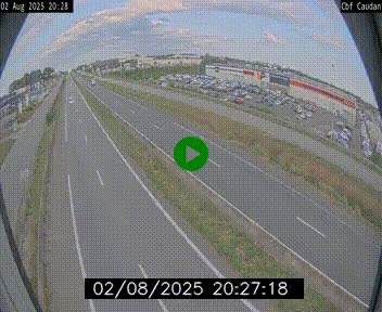 Webcam sur la N165 à hauteur de Caudan, dans le Morbihan.