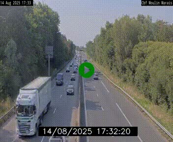 Webcam sur le périphérique de Nantes (N844) entre la Porte de Saint-Luce et la Porte d'Anjou, à l'est de la ville