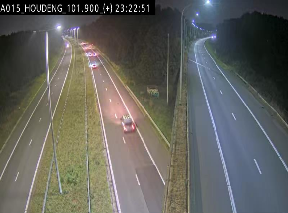 Webcam autoroute Belgique - Houdeng-Goegnies - Jonction E19/E42 direction Tournai/Mons - BK 101.85