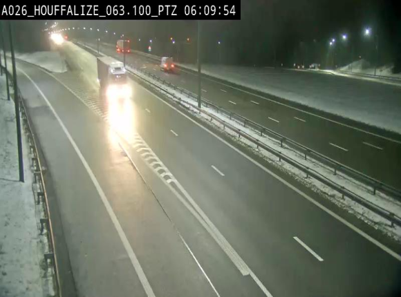 Caméra autoroute Belgique - Houffalize, E25 direction Liège