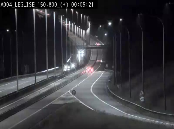 Caméra autoroute Belgique - Côte de Léglise, E411(A4) direction Luxembourg